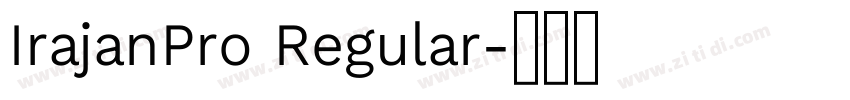 IrajanPro Regular字体转换